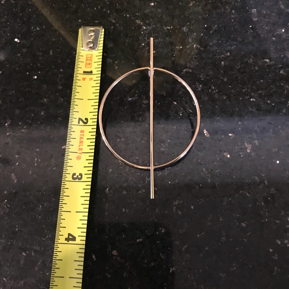 Exaggerated circle statement earrings - Picture 2 of 8